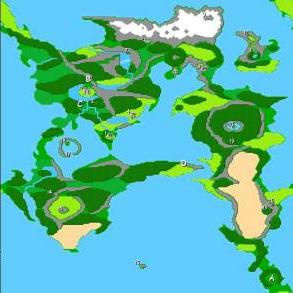 Fantasy World  on Final Fantasy 2   Ii   Ff2   World Map