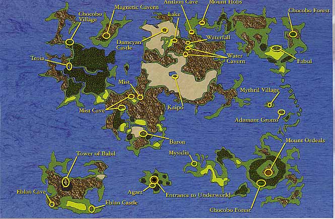 Final Fantasy 1 World Map