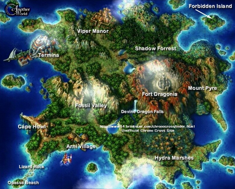 Chrono Cross - World Maps